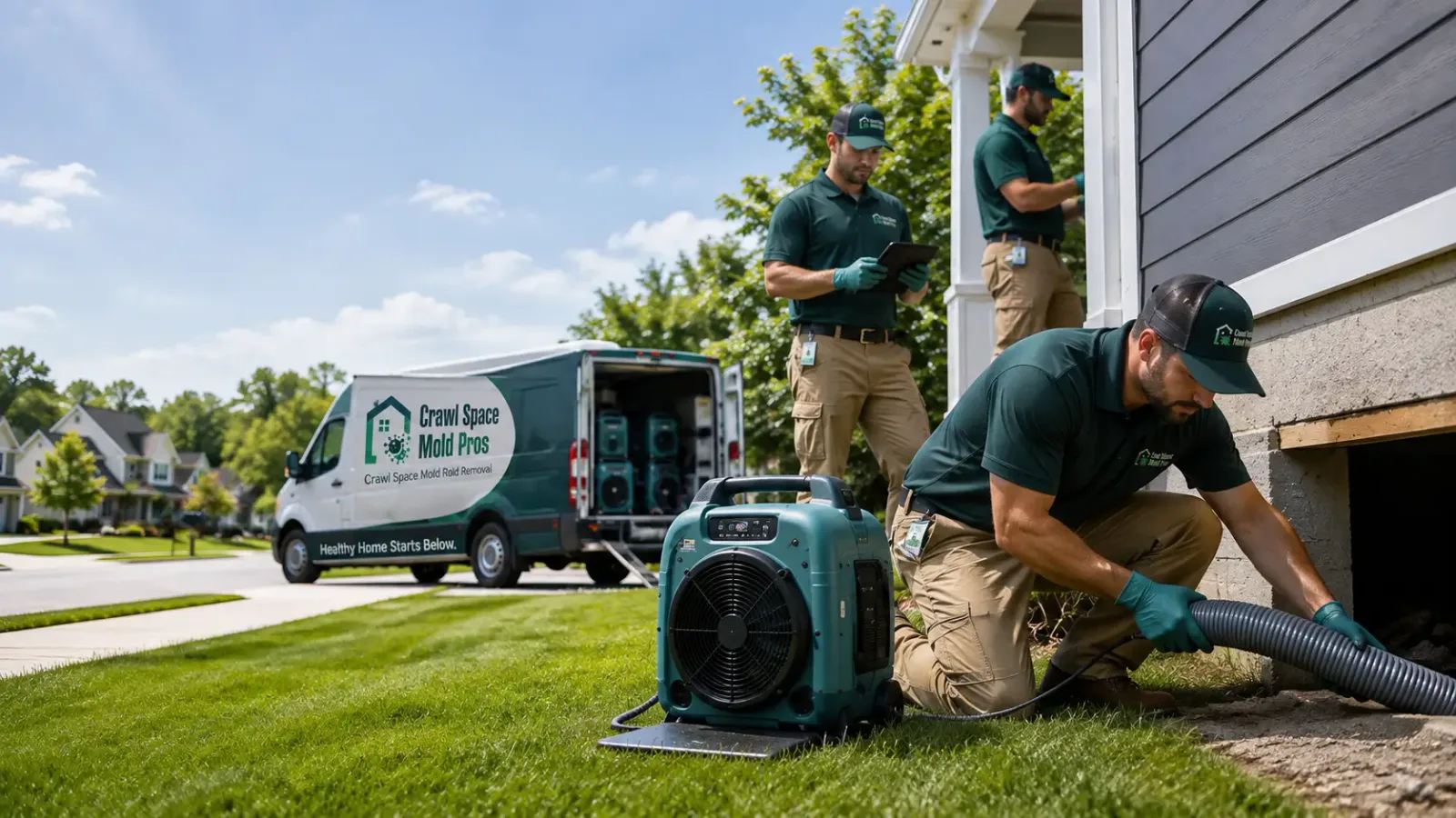 Crawl Space Mold Removal in Oriska, ND
